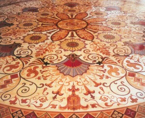 Decorative floor inlays
