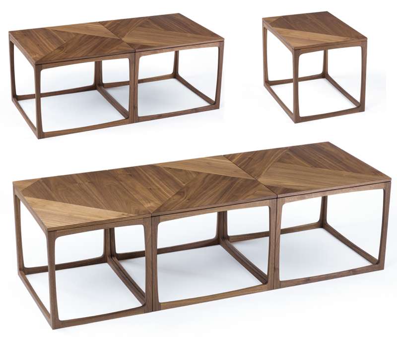 Klager’s newest furniture collection is his “Folio Table Series” in walnut. Photo: John Watson